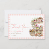 Ze is vers van de markt Herfst Vrijgezellenfeest Bedankkaart (Voorkant)