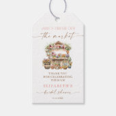 Ze is vers van de markt Herfst Vrijgezellenfeest Cadeaulabel (Voorkant)