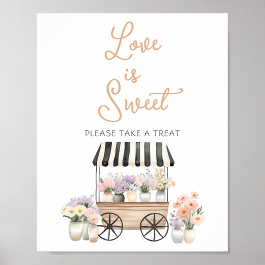 Ze is vers van de markt, liefde is zoet poster (Voorkant)