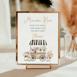 Ze is vers van de markt Mimosa bar Poster