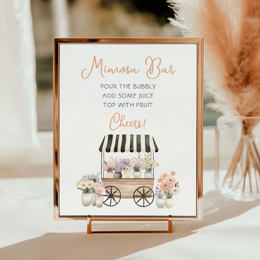 Ze is vers van de markt Mimosa bar Poster