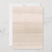 Ze is vers van de markt neutrale beige bruids- kaart (Achterkant)