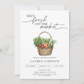 Ze is vers van de markt plantaardig Vrijgezellenfe Kaart (Voorkant)