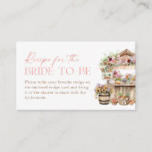 Ze is vers van de markt recept voor de bruid informatiekaartje (Voorkant)