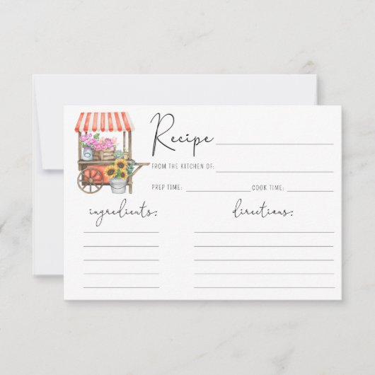 Ze is vers van de markt - Receptenkaart (Voorkant)