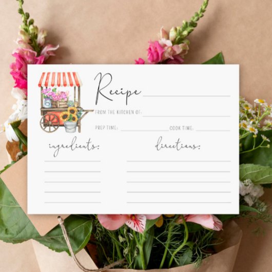 Ze is vers van de markt - Receptkaart