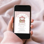 Ze is vers van de markt roze Vrijgezellenfeest Kaart