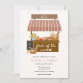 Ze is vers van de markt Schattige Vrijgezellenfees Kaart (Voorkant)