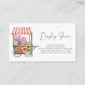 Ze is vers van de markt - Showershow Informatiekaartje (Voorkant)