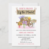 ZE IS VERS VAN DE MARKT VOOR RUSTIEKE BLOEMEN KAART (Voorkant)