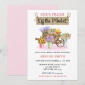 ZE IS VERS VAN DE MARKT VOOR RUSTIEKE BLOEMEN KAART (Voorkant / Achterkant)