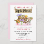 ZE IS VERS VAN DE MARKT VOOR RUSTIEKE BLOEMEN KAART (Voorkant / Achterkant)