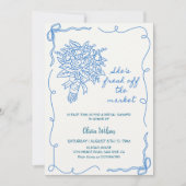 Ze is vers van de markt Vrijgezellenfeest- Bloemen Kaart (Voorkant)