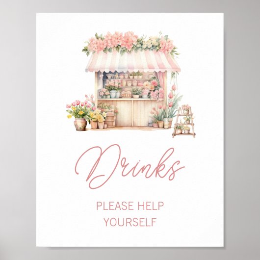 Ze is vers van de markt Vrijgezellenfeest Drinken Poster (Voorkant)