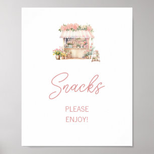 Ze is vers van de markt Vrijgezellenfeest snacks Poster