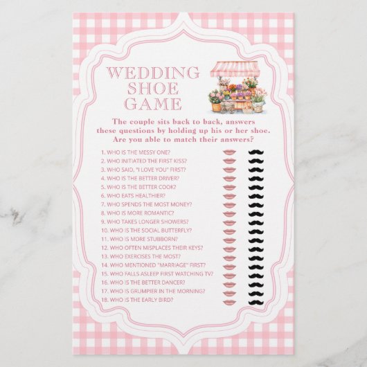 Ze is vers van de markt Wedding Shoe Game Kaart (Voorkant)