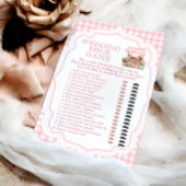 Ze is vers van de markt Wedding Shoe Game Kaart