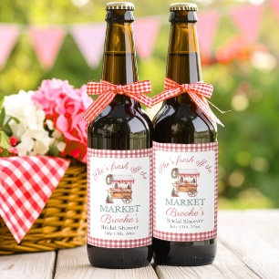 Ze is vers van het kerst Vrijgezellenfeest Bier Etiket