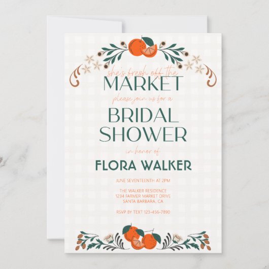 Ze is vers van het Oranje Vrijgezellenfeest van de Kaart (Voorkant)