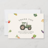 Ze is vers van het Vrijgezellenfeest van de boeren Bedankkaart (Voorkant)