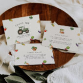 Ze is vers van het Vrijgezellenfeest van de boeren Bedankkaart