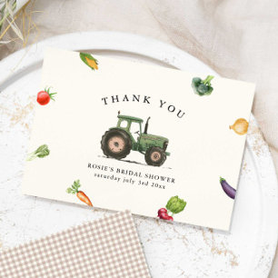 Ze is vers van het Vrijgezellenfeest van de boeren Bedankkaart