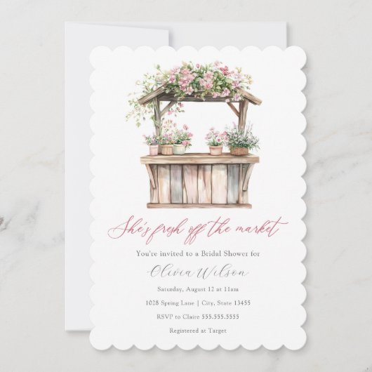 Ze is vers van het Vrijgezellenfeest van de markt Kaart (Voorkant)