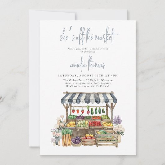 Ze is vers van het Vrijgezellenfeest van de markt Kaart (Voorkant)