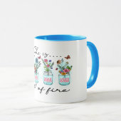 "ZE IS VOL VUUR" INSPIREREND QUOTE MOK (Voorkant rechts)