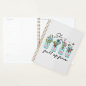 Ze is vol vuur - Levendige Bloemenbekrachtiging Planner (Display)