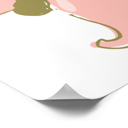 Ze is voorzien van Sterkte- en Dignity-spreekwoord Poster (Hoek)