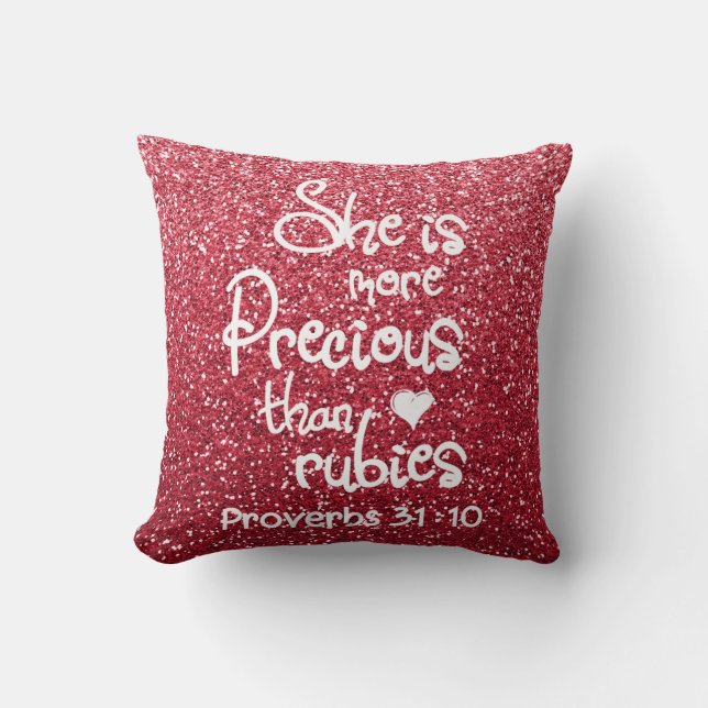 Ze is waardevoller dan roebels. kussen (Voorkant)