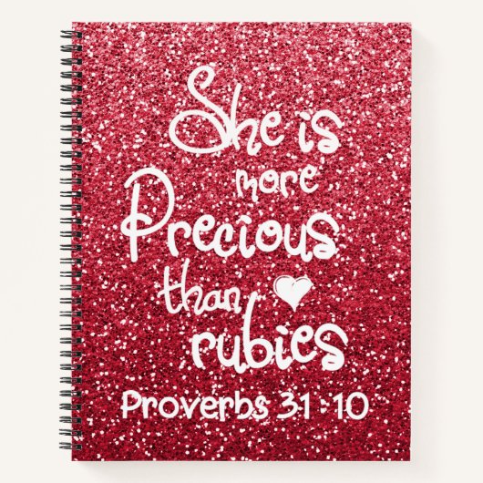 Ze is waardevoller dan roebels. notitieboek (Voorkant)