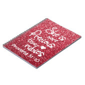 Ze is waardevoller dan roebels. notitieboek (Linkerzijde)