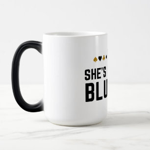 Ze is waarschijnlijk bluffen - Grappig Poker Pun D Magische Mok