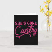 Ze is weg Ry Funny Design  Kaart (Gele Bloem)