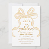 Ze is zo gouden meisje 10e verjaardagsfeestje kaart (Voorkant)