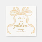 Ze is zo gouden Meisje 10e verjaardagsfeestje Servet (Voorkant)