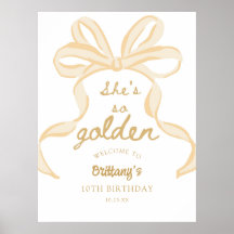 Ze is zo gouden meisje 10e verjaardagsfeestje welk