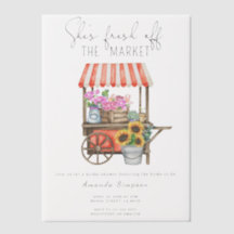 Ze is zojuist van de markt Bruids douche