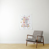 Ze is zonneschijn vermengd met een kleine orkaan wandkleed (In situ)