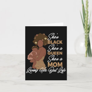 Ze is zwart Ze is een koningin Ze is een moeder -  Kaart