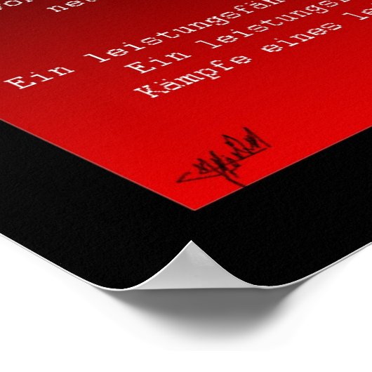 Ze Kaiser Poster (Hoek)