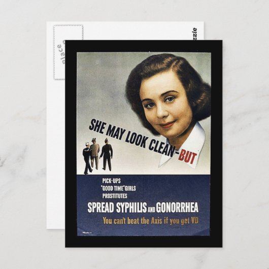 Ze kan er schoon uitzien - maar briefkaart (Voorkant / Achterkant)