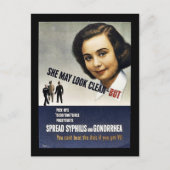 Ze kan er schoon uitzien - maar briefkaart (Voorkant)