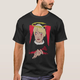 Ze kan mooi non huilen bloed t-shirt