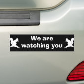 Ze kijken! bumpersticker (Op auto)