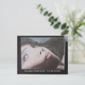 Ze kijkt naar je, vecht tegen autisme! briefkaart (Staand voorkant)