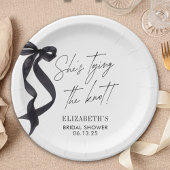 Ze Knoop De Knoop Boog Bruidsfeest  Papieren Bordje