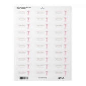 Ze knoopt de knoop Bruidsbruiloft Adres Etiket (Full Sheet)